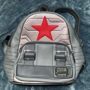 Marvel Loungefly Gray and Red Backpack